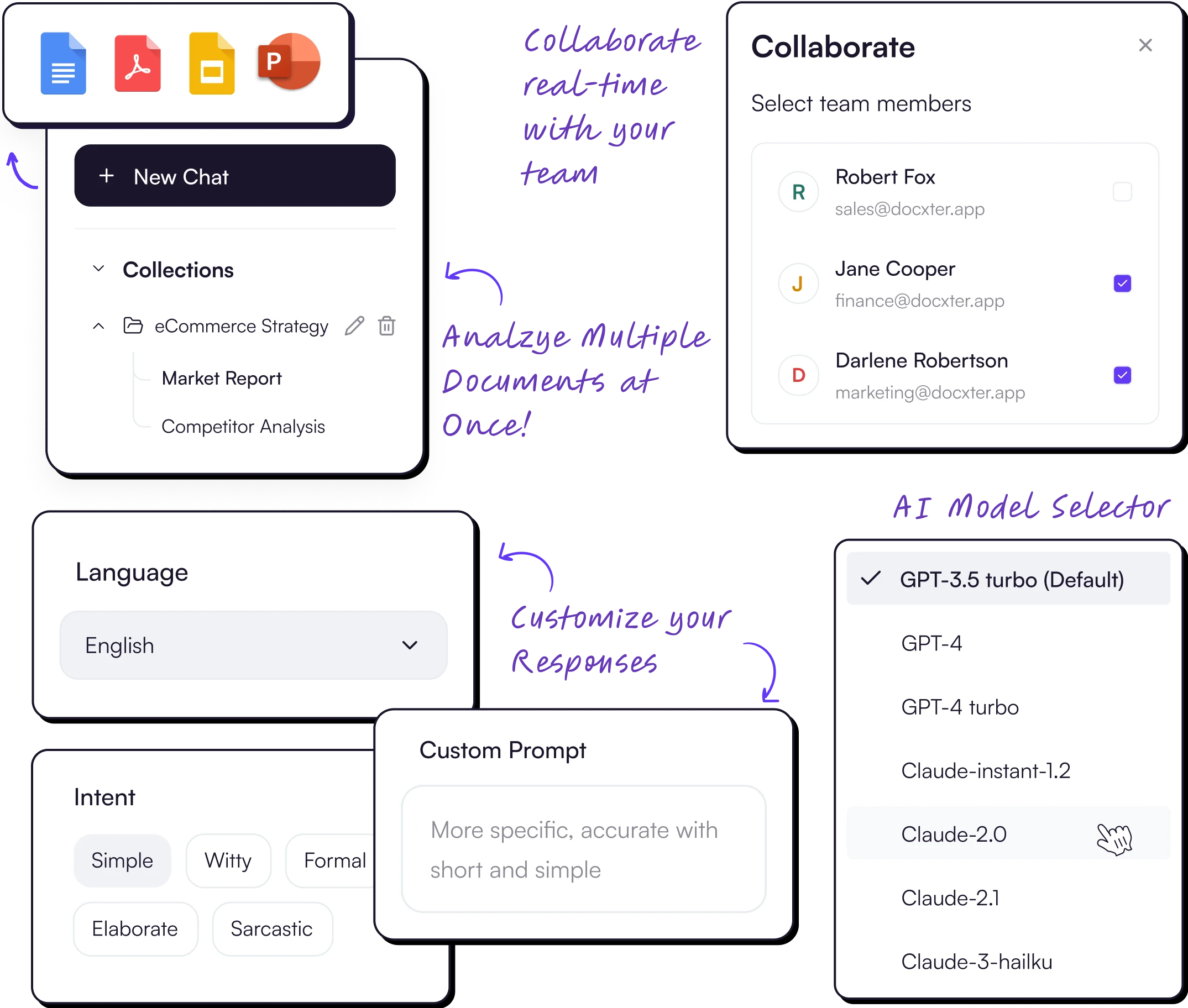 Image: DocXter's features